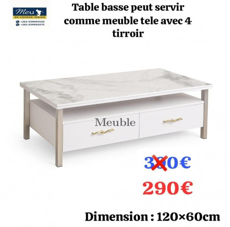 TABLE BASSE POUR TV