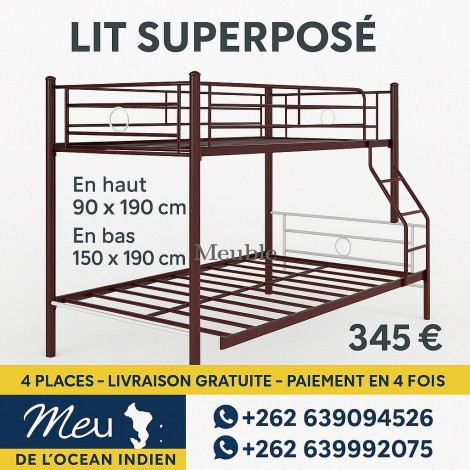 LIT SUPERPOSÉ EN MÉTAL 2