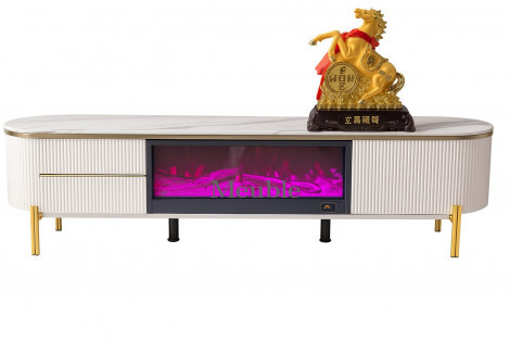 MEUBLE TV AVEC PLAN EN PIERRE SINTÉRÉE