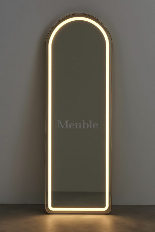 MIROIR SUR PIED AVEC ÉCLAIRAGE