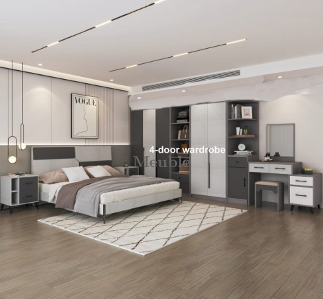 CHAMBRE ENSEMBLE EN MÉLAMINE x