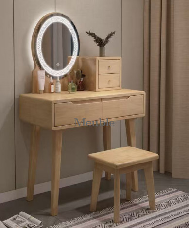 COMMODE ENSEMBLE EN BOIS AVEC ÉCLAIRAGE