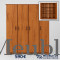 ARMOIRE 4 PORTES EN BOIS