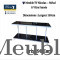 MEUBLE TV NICOLAS ; METAL ET VITRE